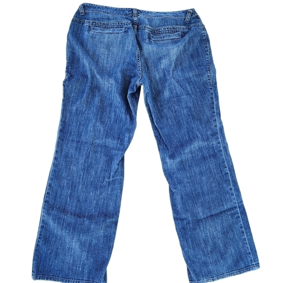 Tommy Hilfiger sz 16 wide leg Trouser pants denim jeans 6 pocket - Picture 2 of 9